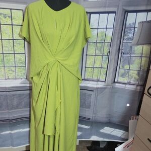 SHEIN Vibrant Lime Maxi Dress
